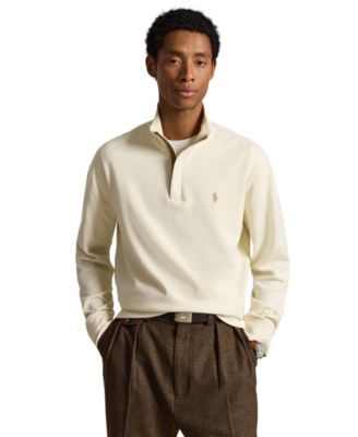 Men's Luxury Jersey Quarter-Zip Pullover Sweater