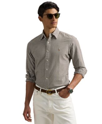 Men's Classic-Fit Plaid Brushed Oxford Shirt