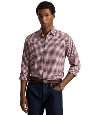 Men's Classic-Fit Plaid Brushed Oxford Shirt