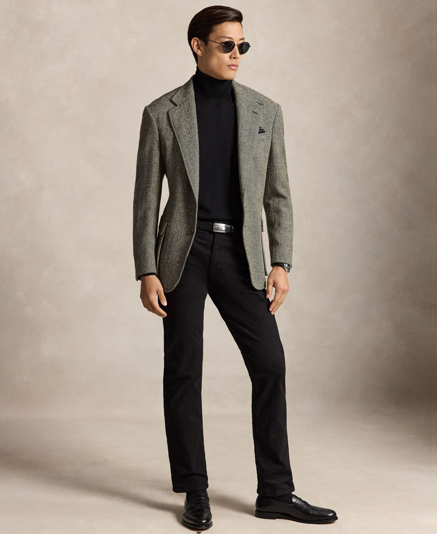 Мужской свитер Polo Ralph Lauren Washable Wool Turtleneck, цвет: Чёрный — фото 2