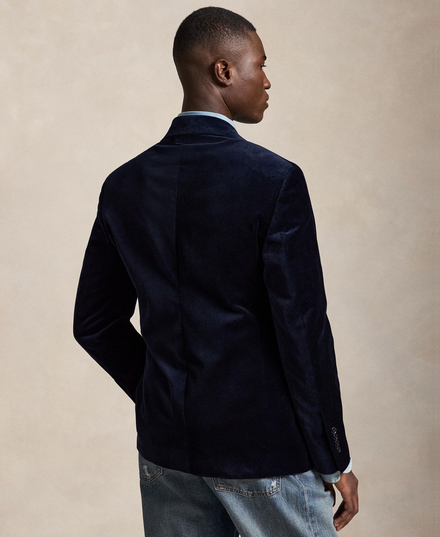 Мужская куртка Polo Ralph Lauren Polo Modern Velvet, цвет: Тёмно-синий — фото 5