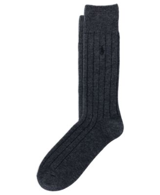 Men's Wool-Blend Rib Boot Socks