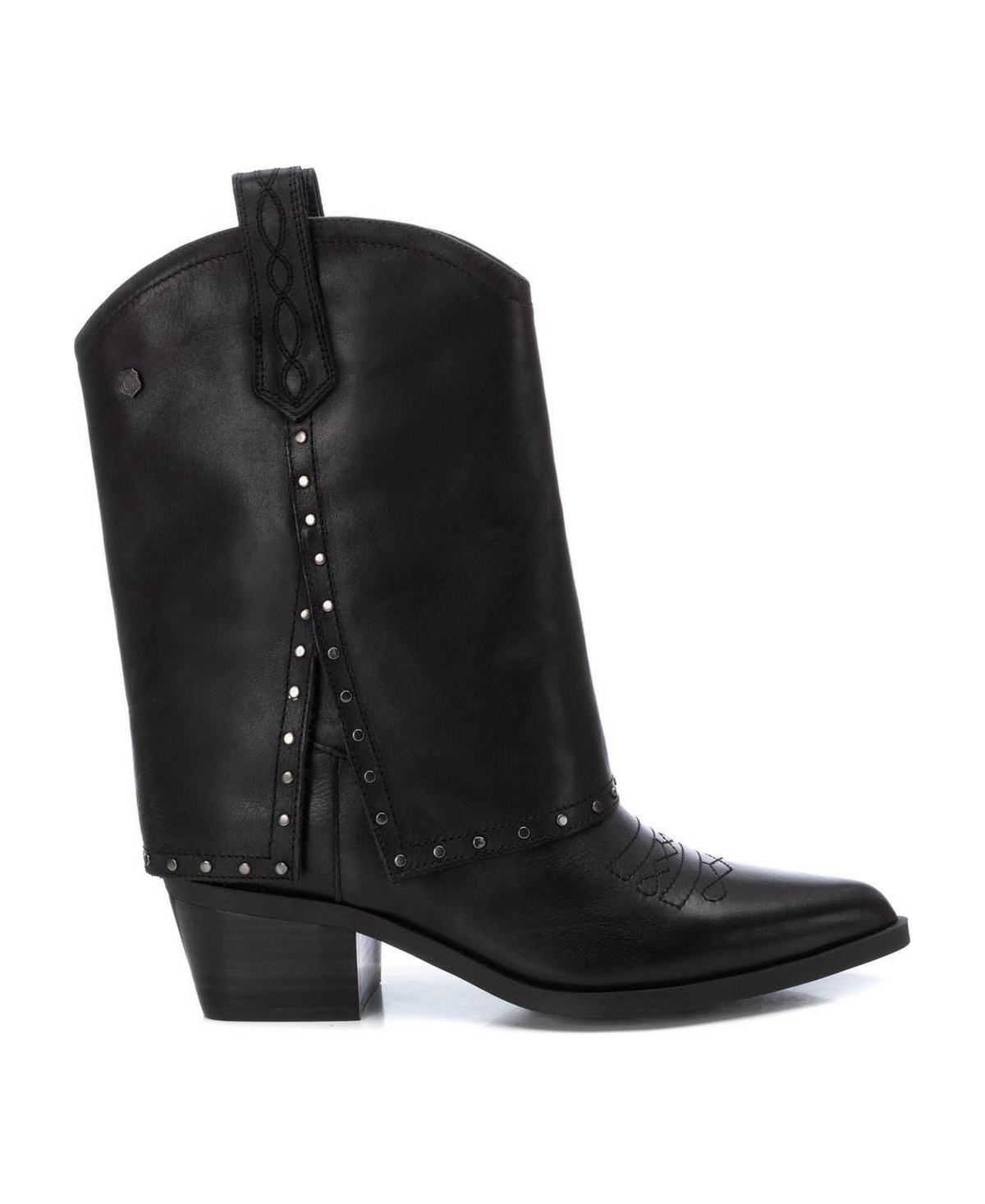 Xti Women's Leather Italian Western Booties Carmela Collection