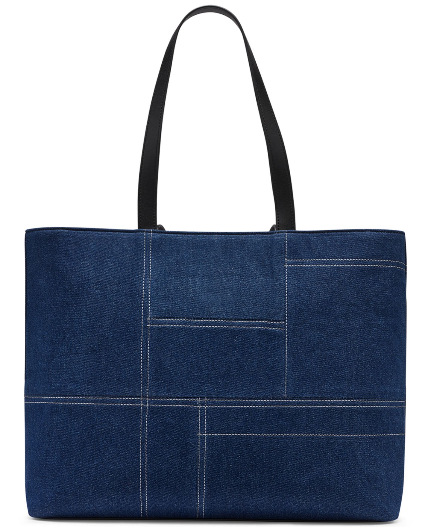 Женская сумка Calvin Klein Aurelia Large Denim Tote Handbag, цвет: Джинсовый — фото 2