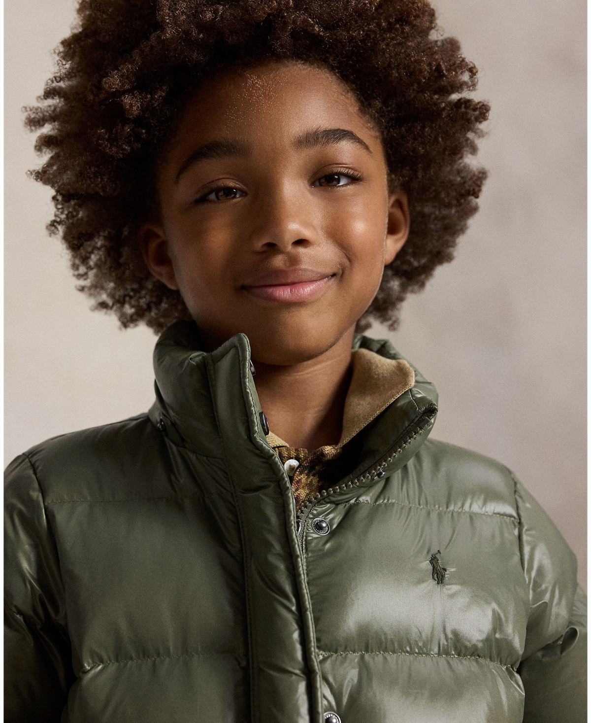 Polo Ralph Lauren Girls' 2T-6X Glossy Down Hooded Jacket