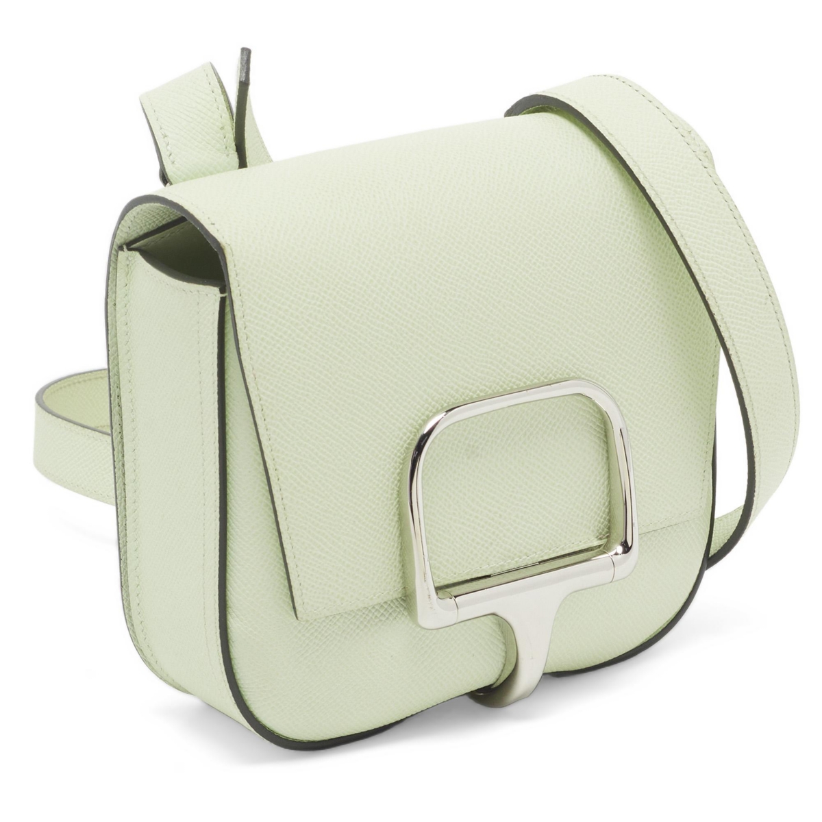 Pre-Owned Hermes Cavalleria Mini Vert Fizz Epsom Leather Crossbody Bag