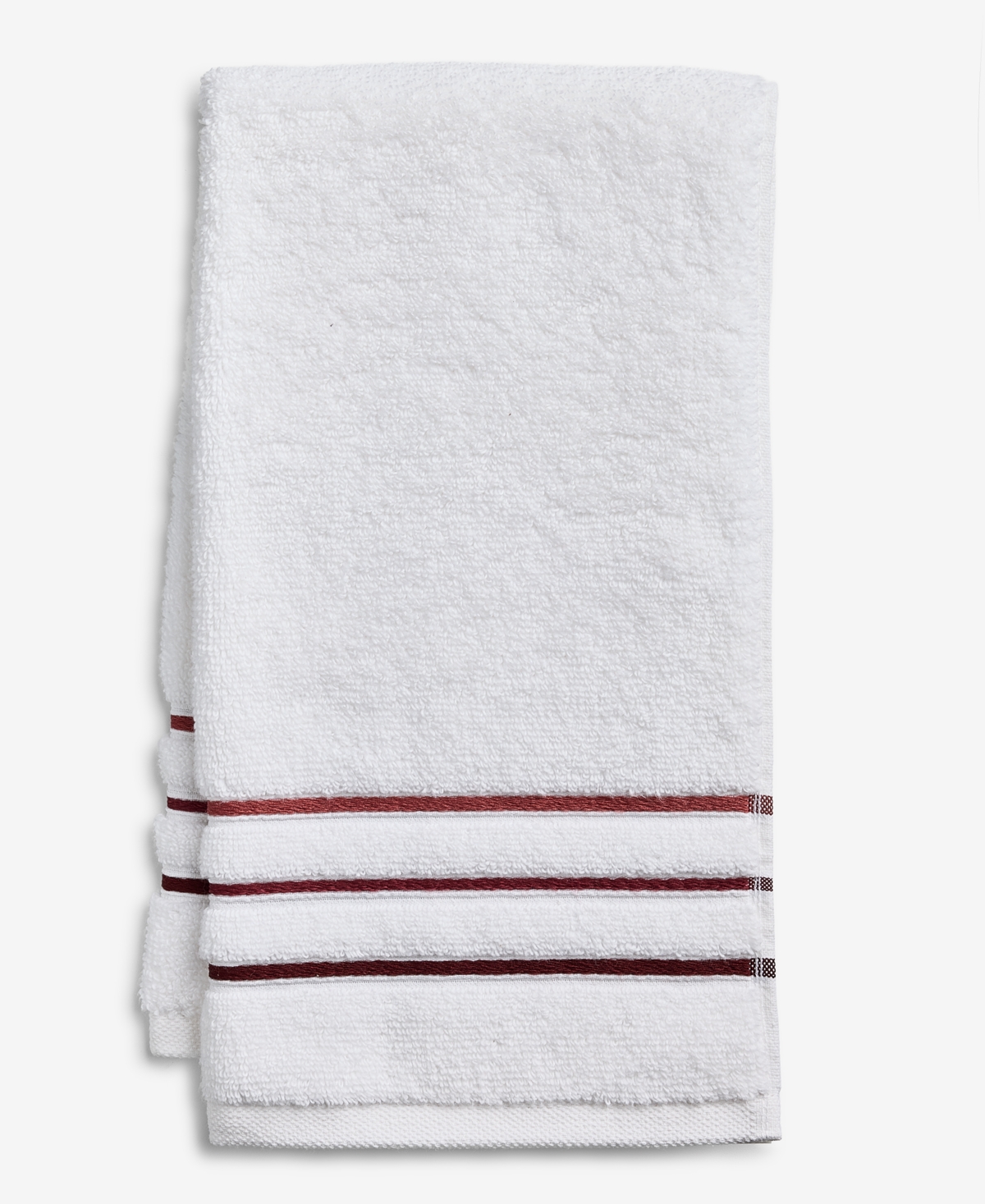Hotel Collection Ultimate MicroCotton Borderline Hand Towel, 16" x 30", Exclusively at Macy's - Black Cherry