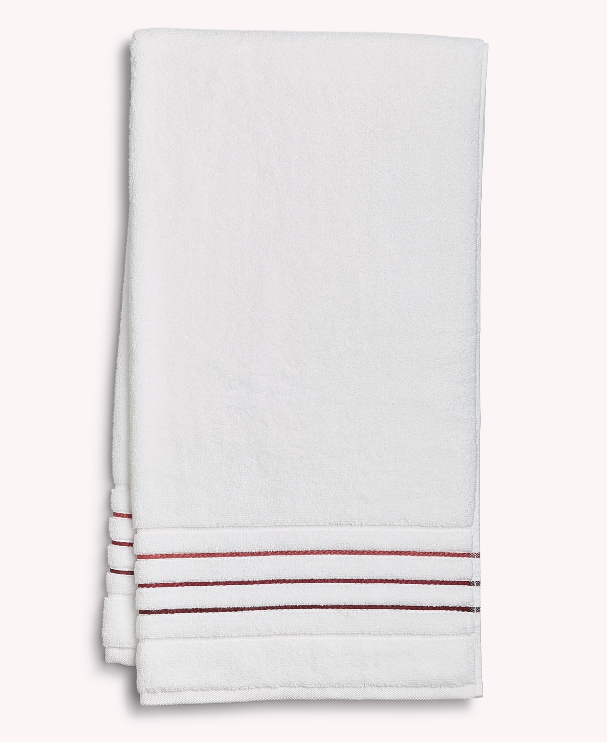 Hotel Collection Ultimate MicroCotton Borderline Bath Towel, 30" x 56", Exclusively at Macy's - Black Cherry
