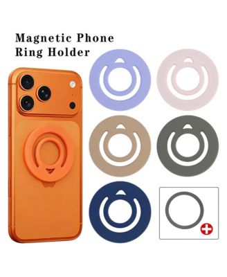 Double-Sided MagSafe Magnetic Phone Ring Holder, Compatible with iPhone 12-17 MagSafe Phones