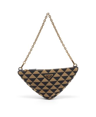 Women's Symbole Jacquard Triangle Shoulder Bag