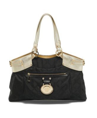 Medusa Signature Nylon and Leather Tote