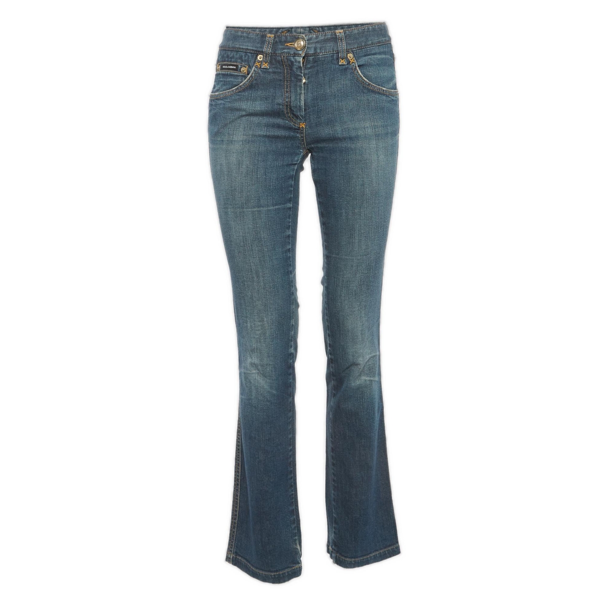 Pre-Owned Dolce & Gabbana Women's Slim-Fit Mid-Rise Straight-Leg Jeans