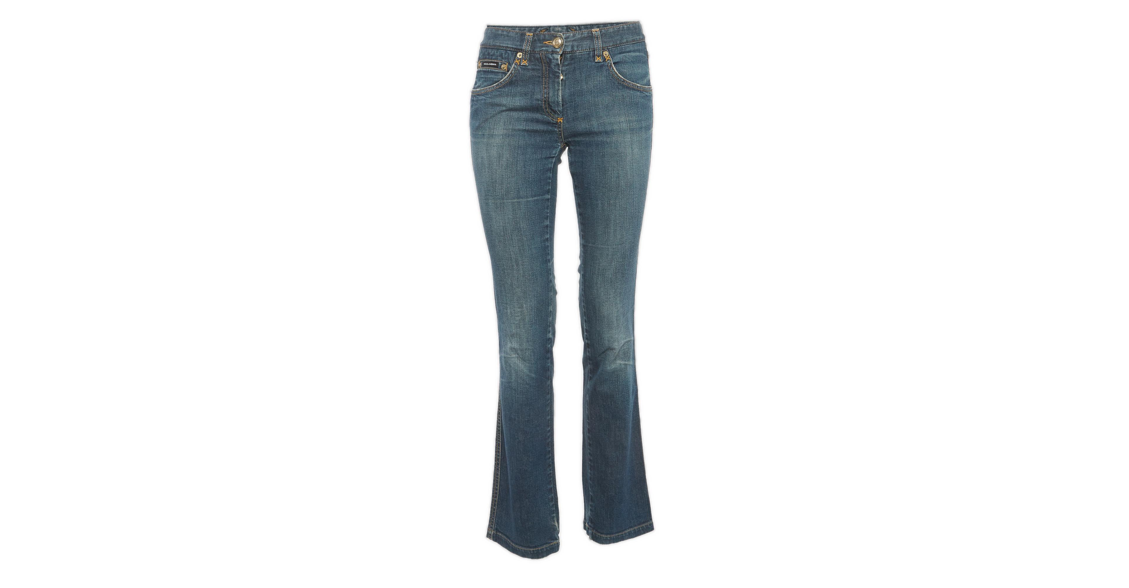 Pre-Owned Dolce & Gabbana Women's Slim-Fit Mid-Rise Straight-Leg Jeans