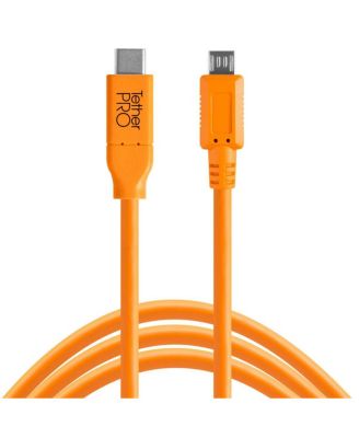 TetherPro USB-C to 2.0 Micro-B 5-Pin Cable, 15