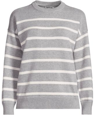 Women's Drifter Drop-Shoulder Striped Crew Neck Sweater