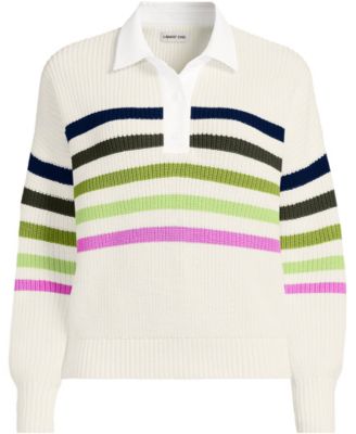 Women's Drifter Rugby with Woven Collar Sweater