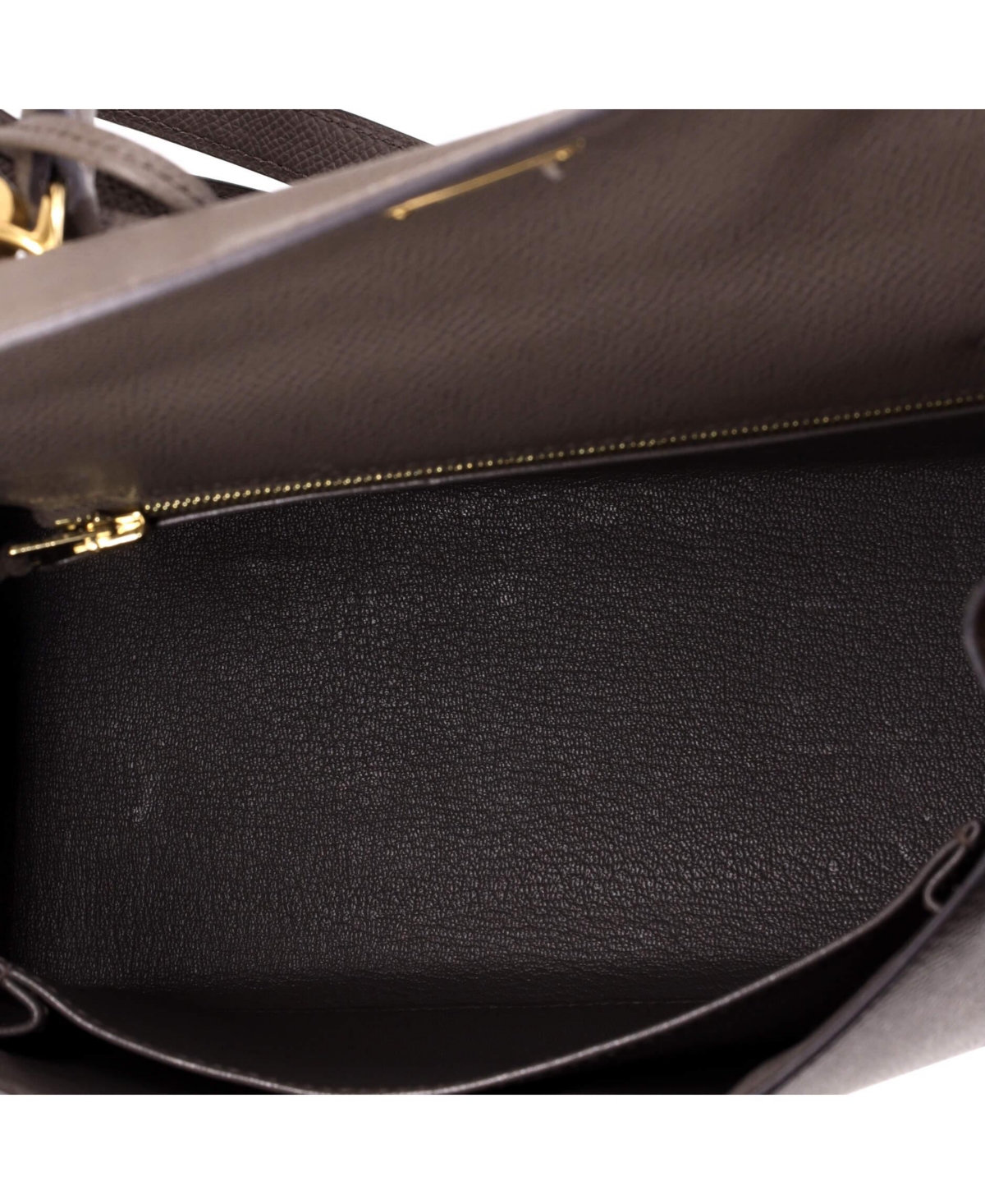 Pre-Owned Hermes Kelly 25 Handbag Grey Epsom with Gold Hardware