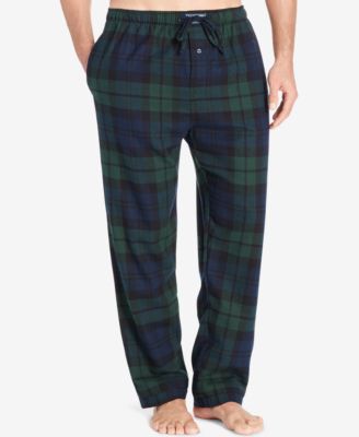 mens polo flannel pajama pants