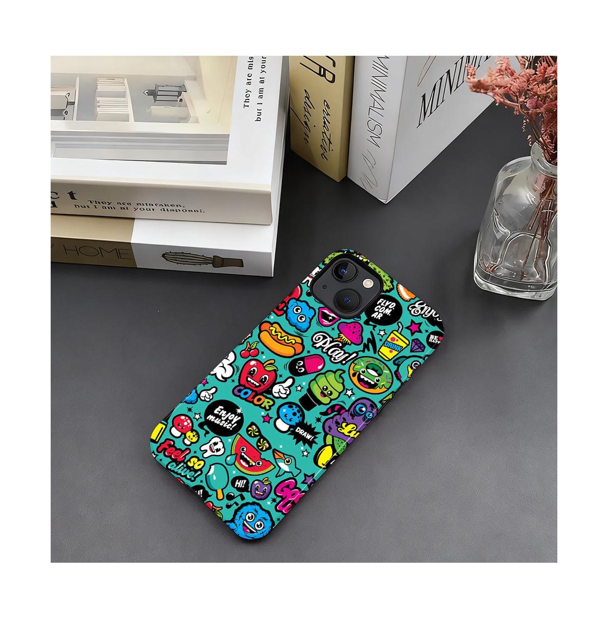 Lisen Sticker Playground Dual-Layer Shockproof Phone Case Compatible with Apple iPhone 17