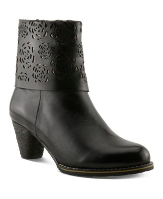 L`Artiste Women's Kissofarose Leather Ankle Boots