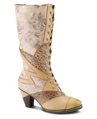 Women's Spring Step Malagie-Croco Tall Boot with Genuine Leather