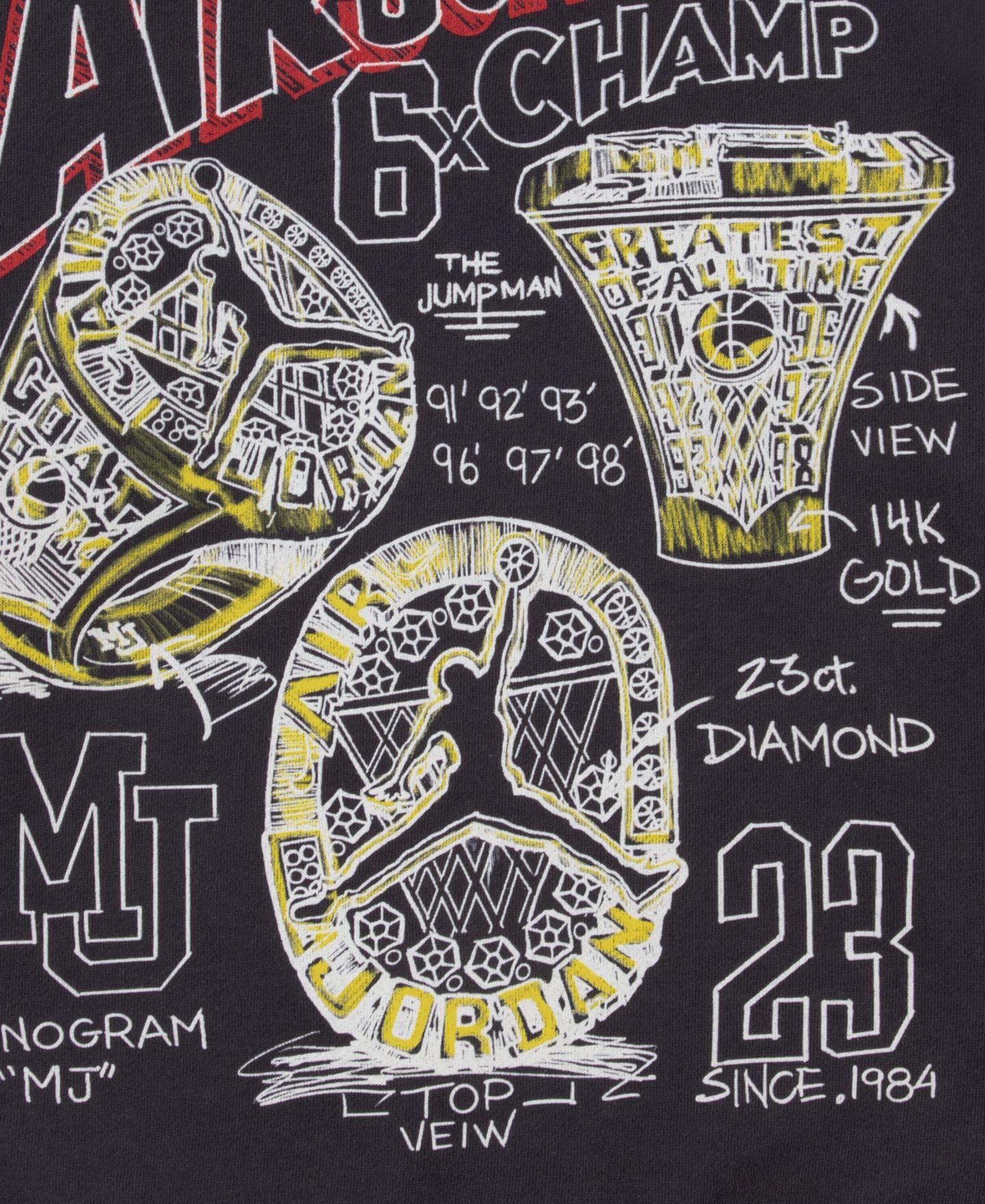 Худи Jordan Championship Ring Sketch Graphics Kangaroo Pocket Pullover для мальчиков, цвет: Почти чёрный — фото 4