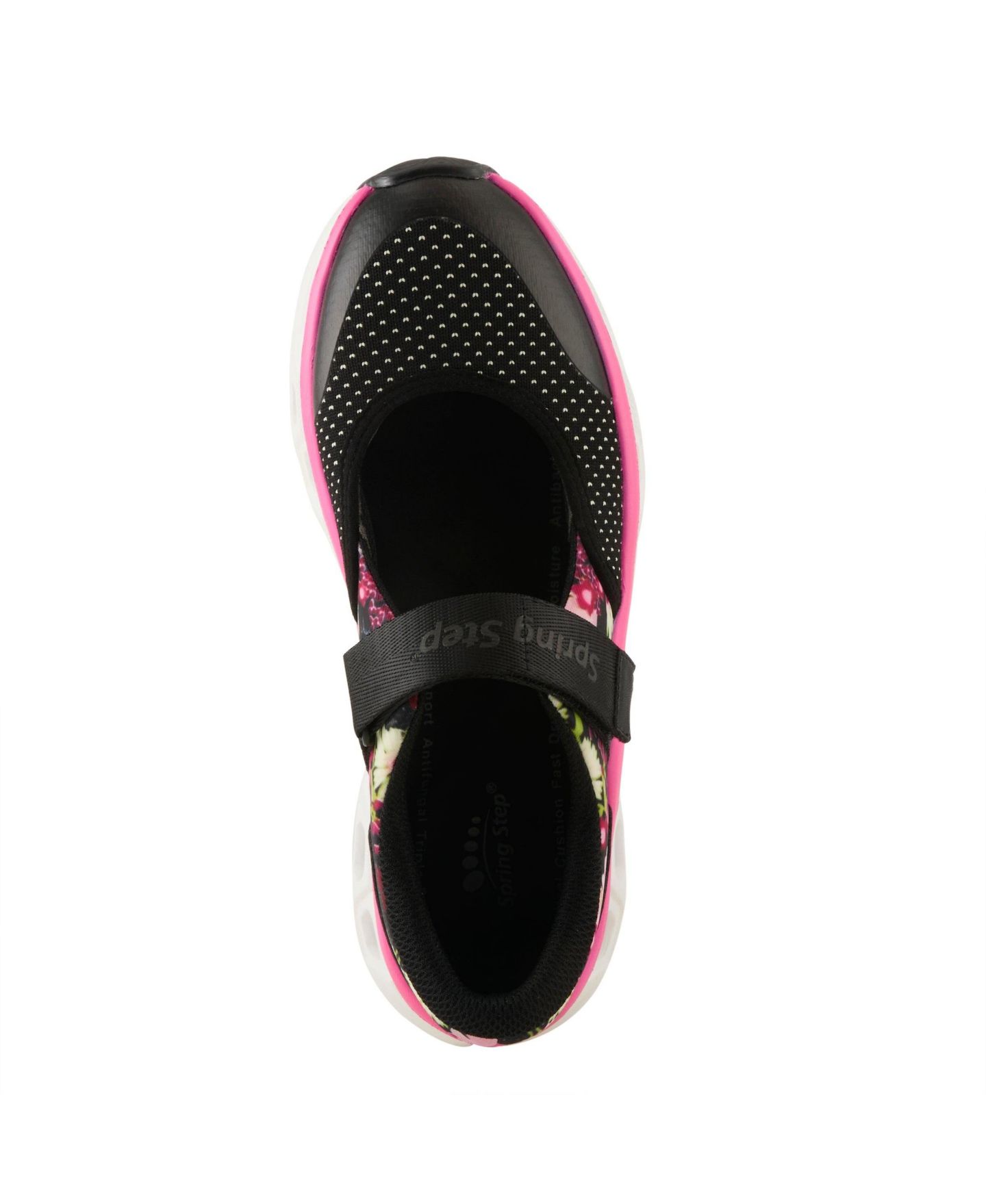 Женские балетки Spring Step Melfi Mary Jane with Cushioned Foam Insole, цвет: Чёрный разноцветный — фото 4
