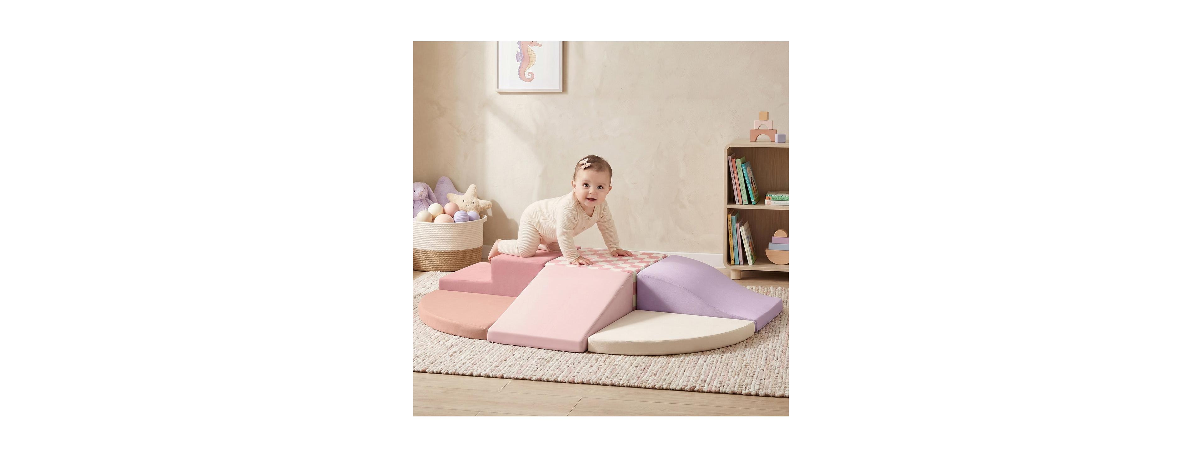 Tiny Land PlayNest Foam Indoor Climbing Blocks, 6-Piece Set