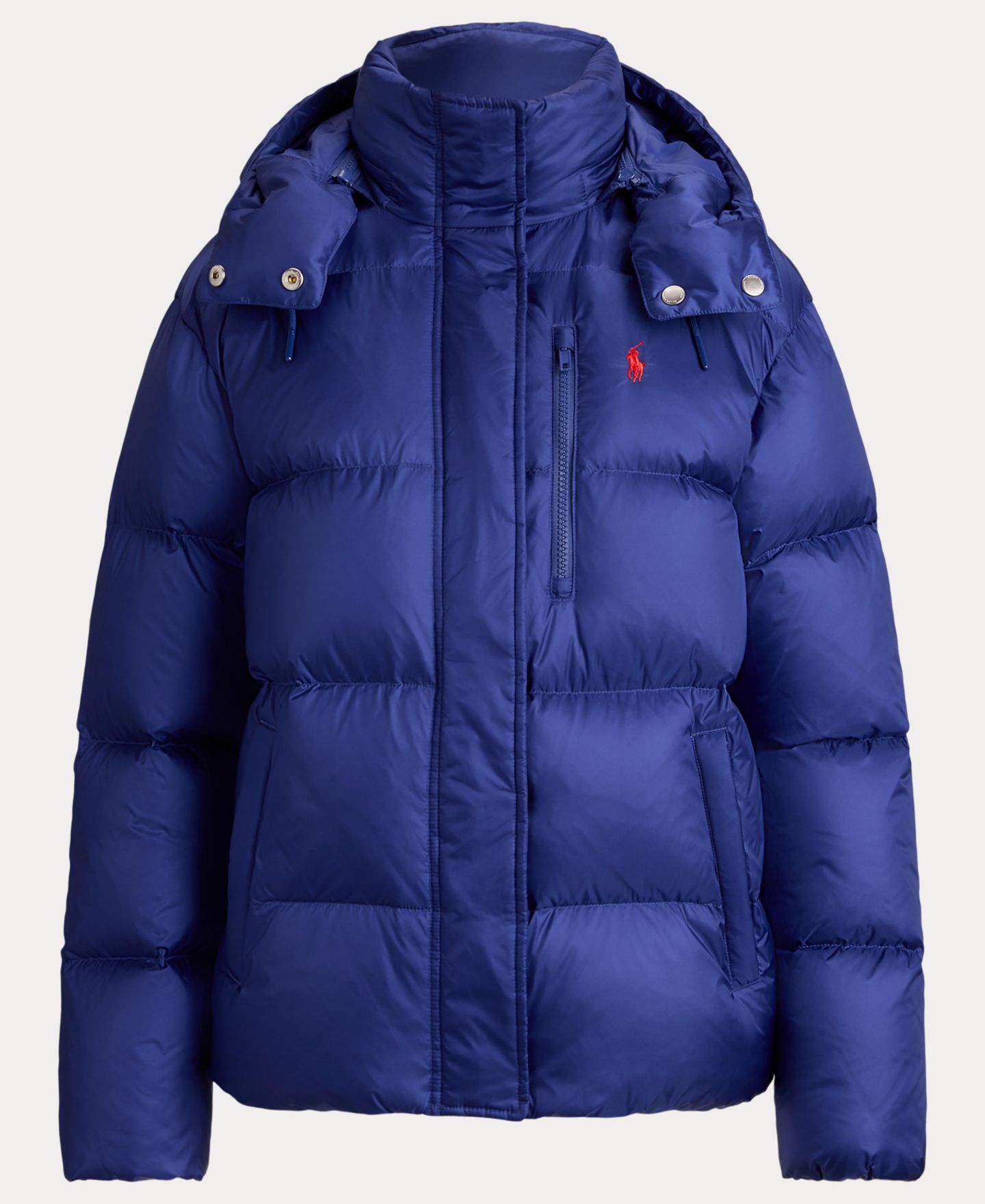 Женская куртка Polo Ralph Lauren Water-Resistant Long-Sleeve Quilt, цвет: Синий — фото 4