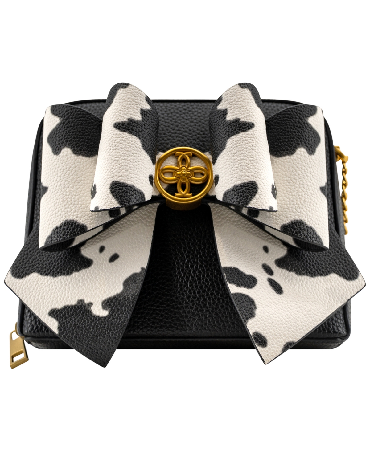 Like Dreams Moo Bow Mini Crossbody Handbag In Black