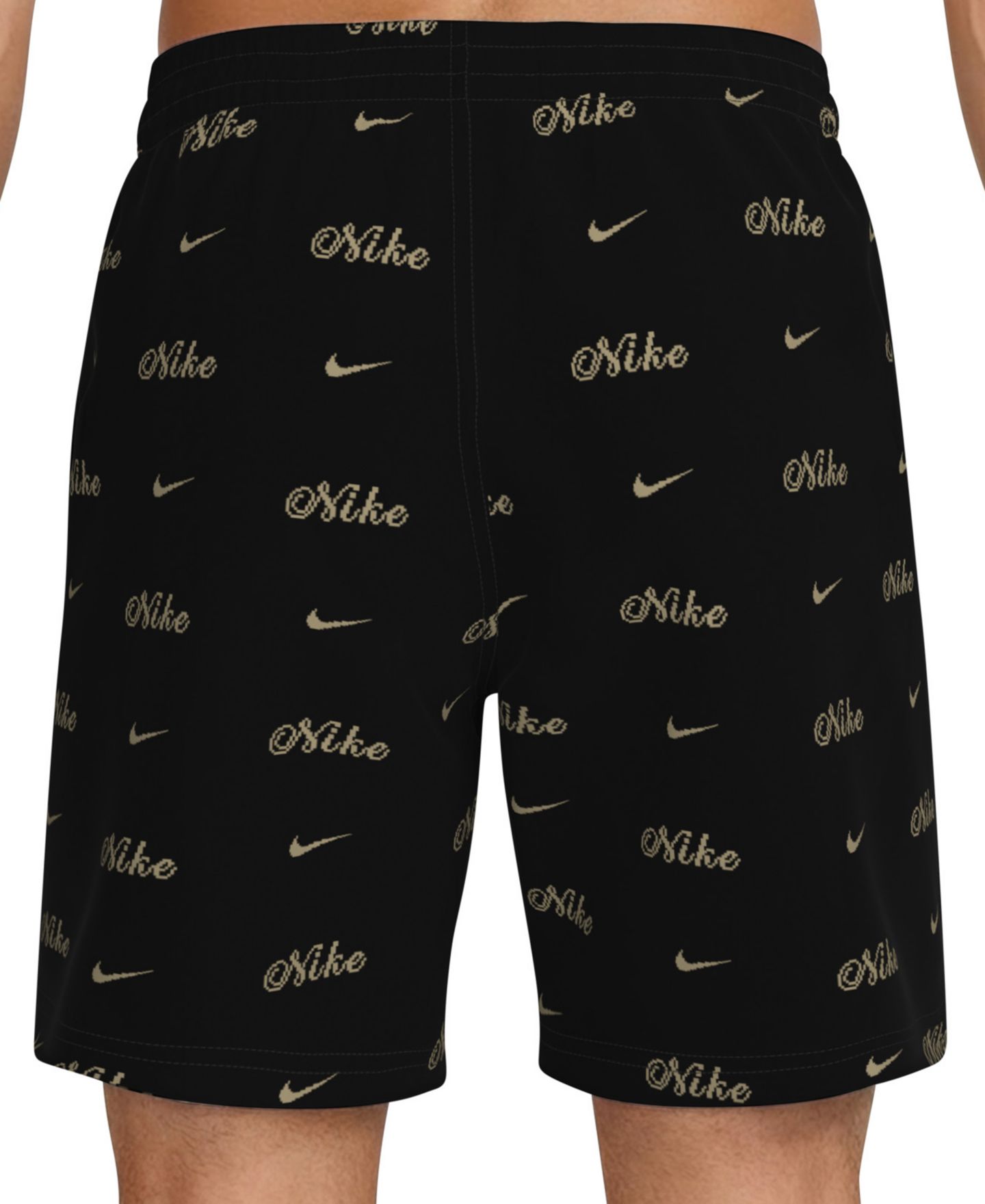 Пляжные шорты Inseam для мужчин, брифы — Nike, цвет: Чёрный — фото 7
