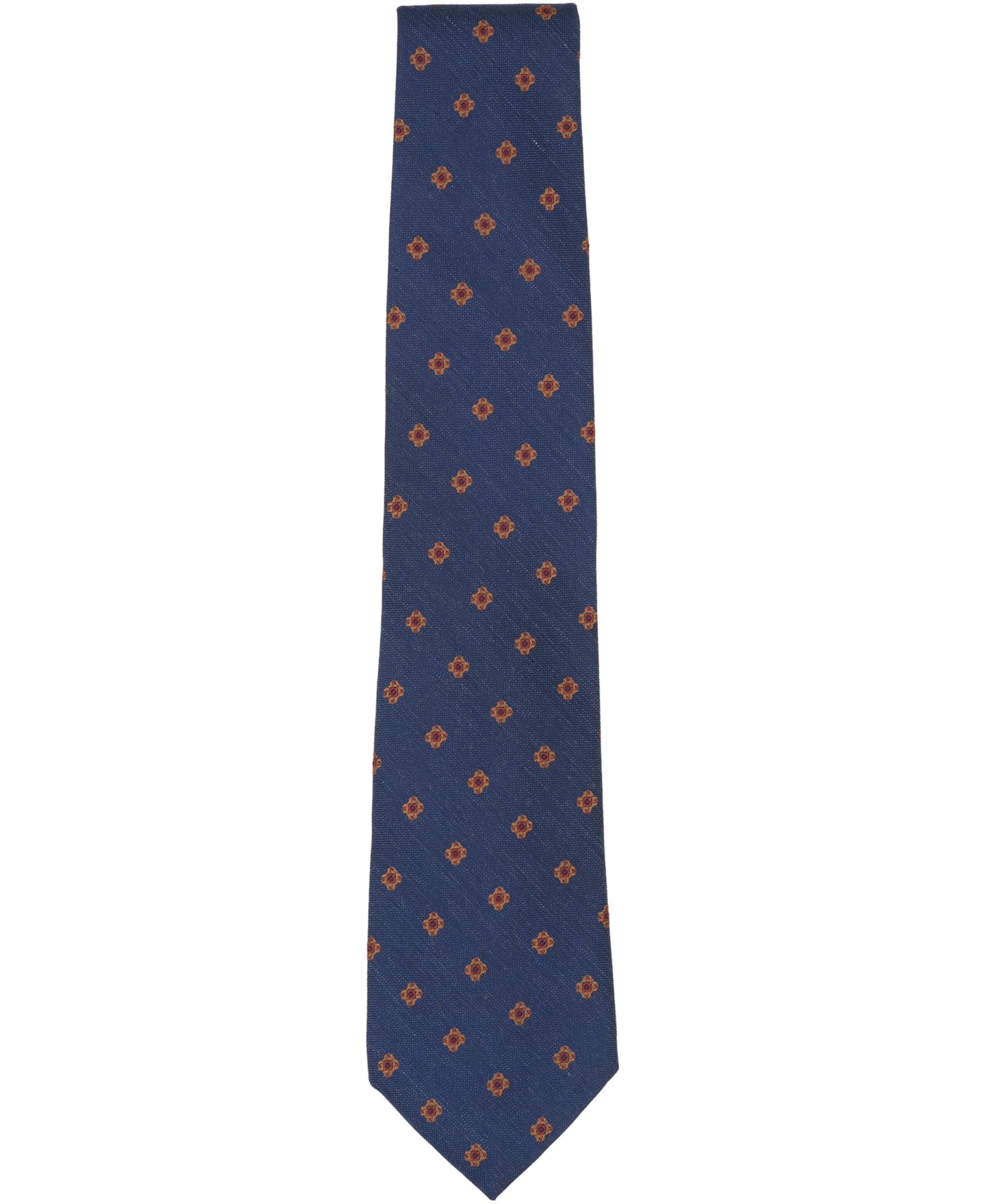 Мужской галстук Brooks Brothers Foulard Tie, цвет: Тёмно-синий — фото 2
