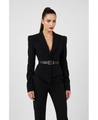 Women's Wool Blend Your Itch Fitted Blazer Jacket