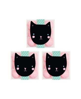 Halloween Cat Pink Bonbons Cube Kit, 3-Piece