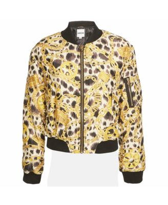 Moschino Women's Moschino x H&M Bomber Lightweight Leopard-Print Jacket
