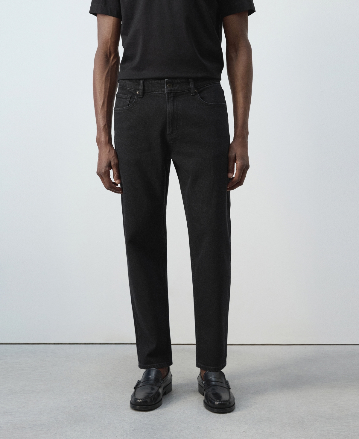 Mango Men's Ben Tapered-Fit Cropped Jeans