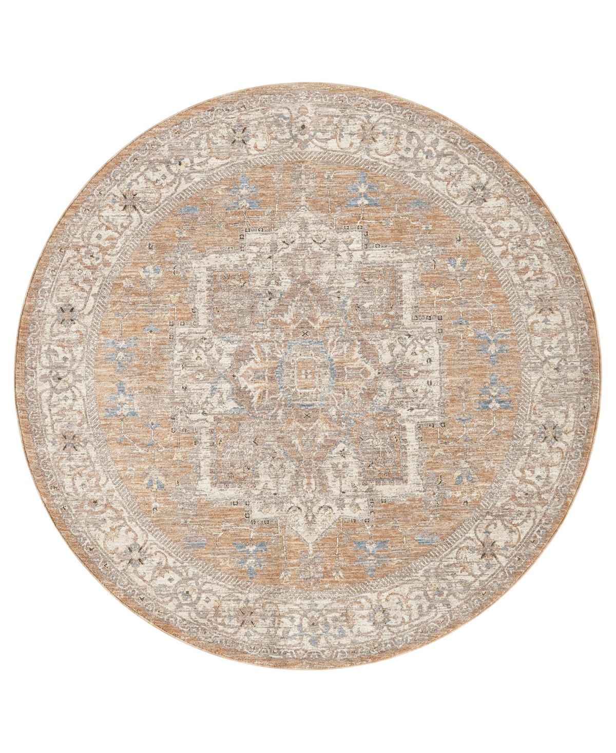 Lr Home Garza Vio-125 6'6" x 6'6" Round Area Rug