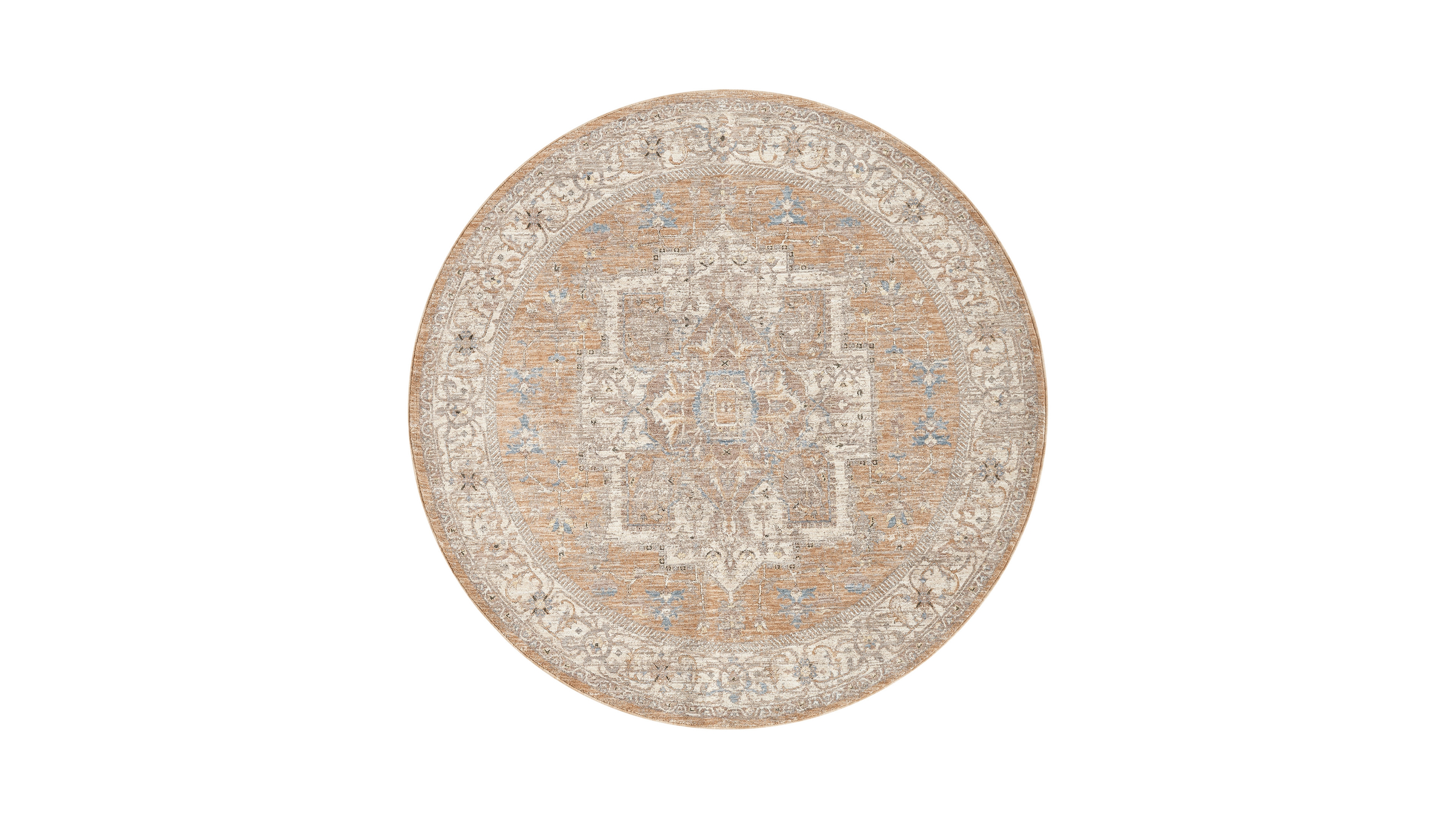 Lr Home Garza Vio-125 6'6" x 6'6" Round Area Rug