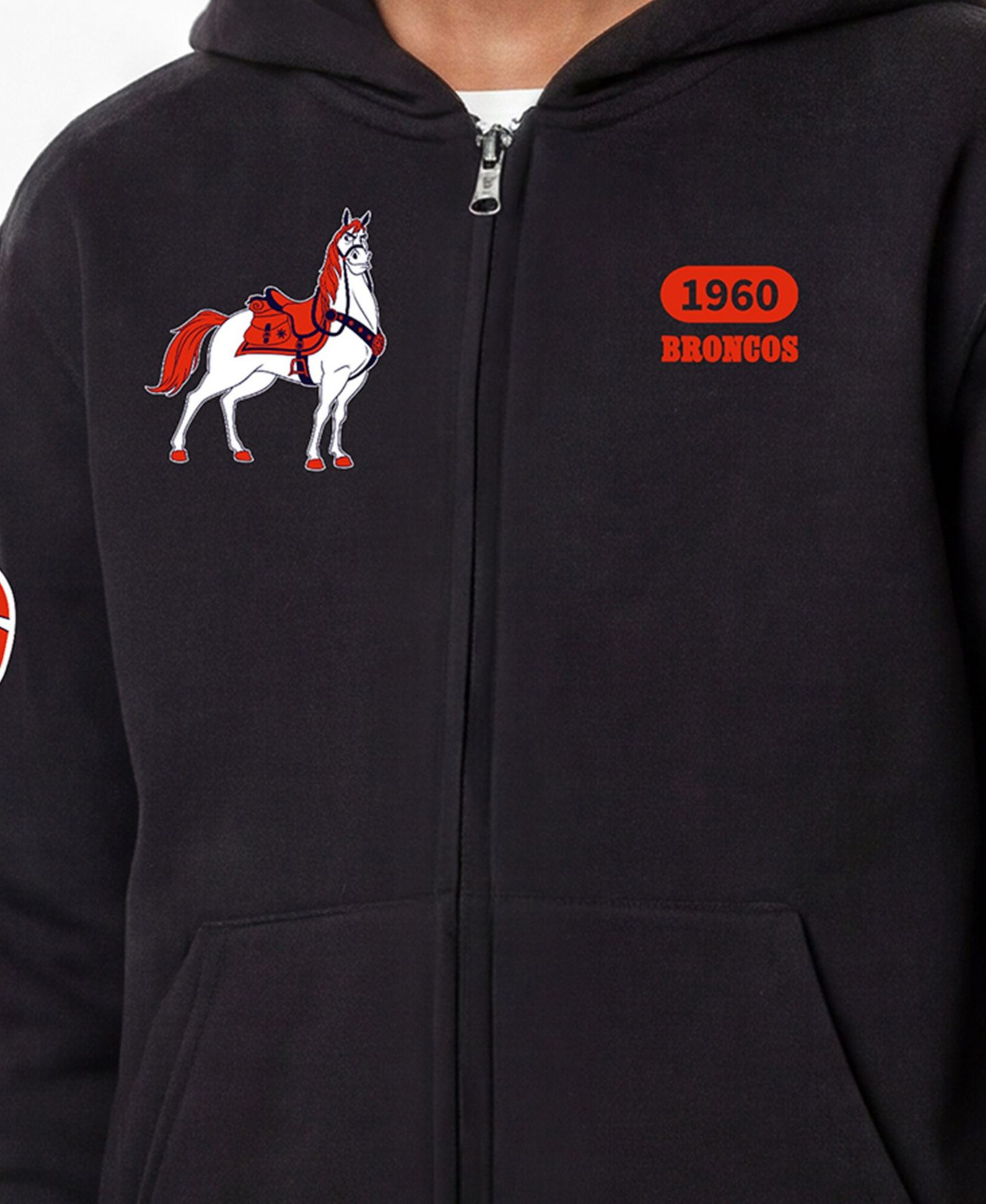Детское худи Champion Black Denver Broncos Disney X Champion Full-Zip — фото 2