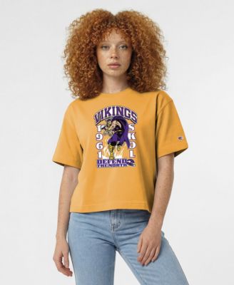 Women's Gold Minnesota Vikings Disney X Champion All Star T-Shirt