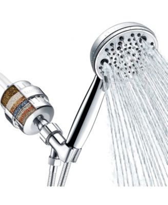Filtered Handheld Shower Head with Replaceable Cartridge