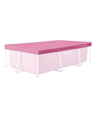 7.2ft x 4.9ft Rectangular Outdoor Backyard Swimming Pool Cover, Pink