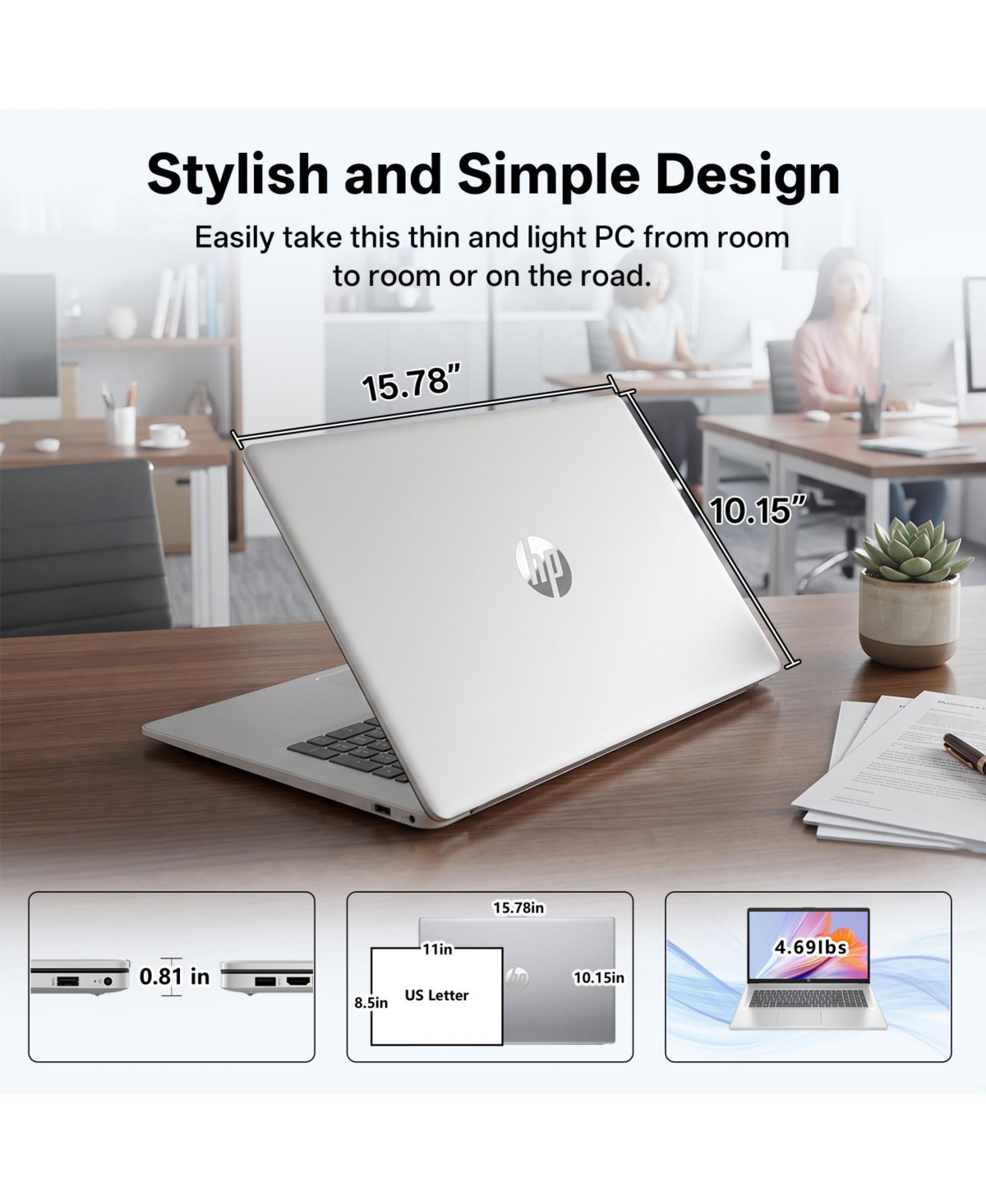 Hp Essential 17z-cp300 Copilot Ai Numeric-Keypad 17.3" Laptop