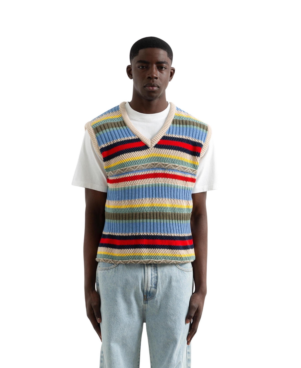 Edmmond Studios Men's Knit V-Neck Vest