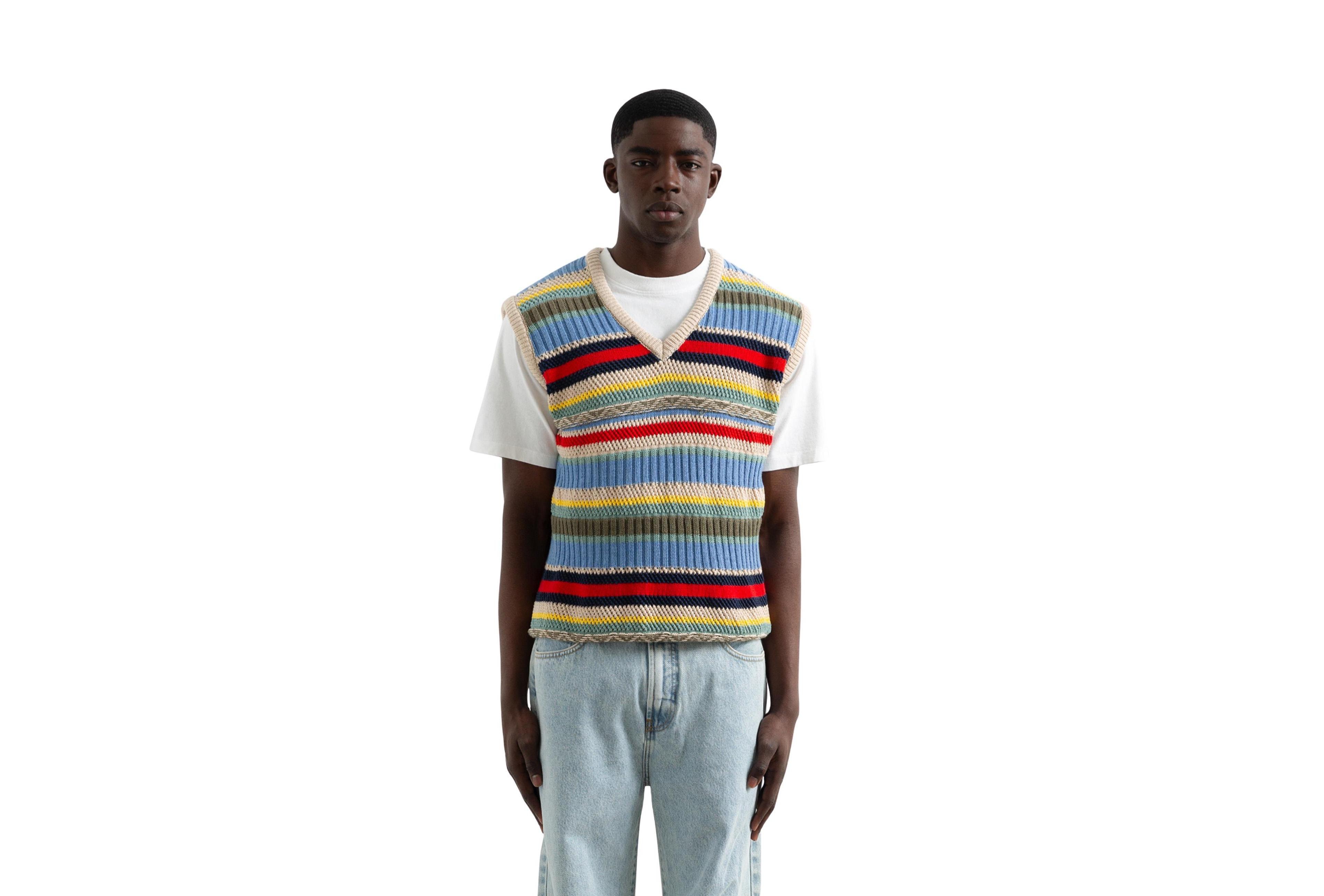 Edmmond Studios Men's Knit V-Neck Vest