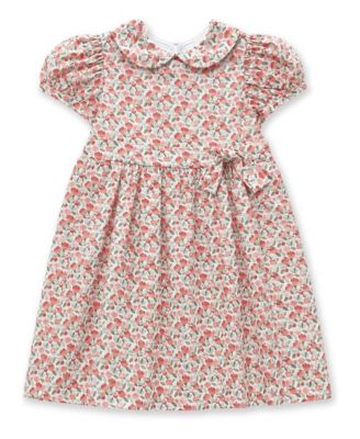 Toddler Girls' 2T-5T Floral A-Line Front-Tie Dress