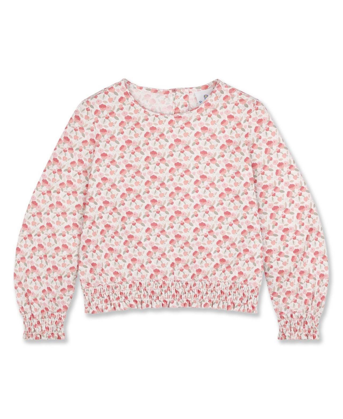 Florence Eiseman Girls (7-14) Floral Top with Rouching