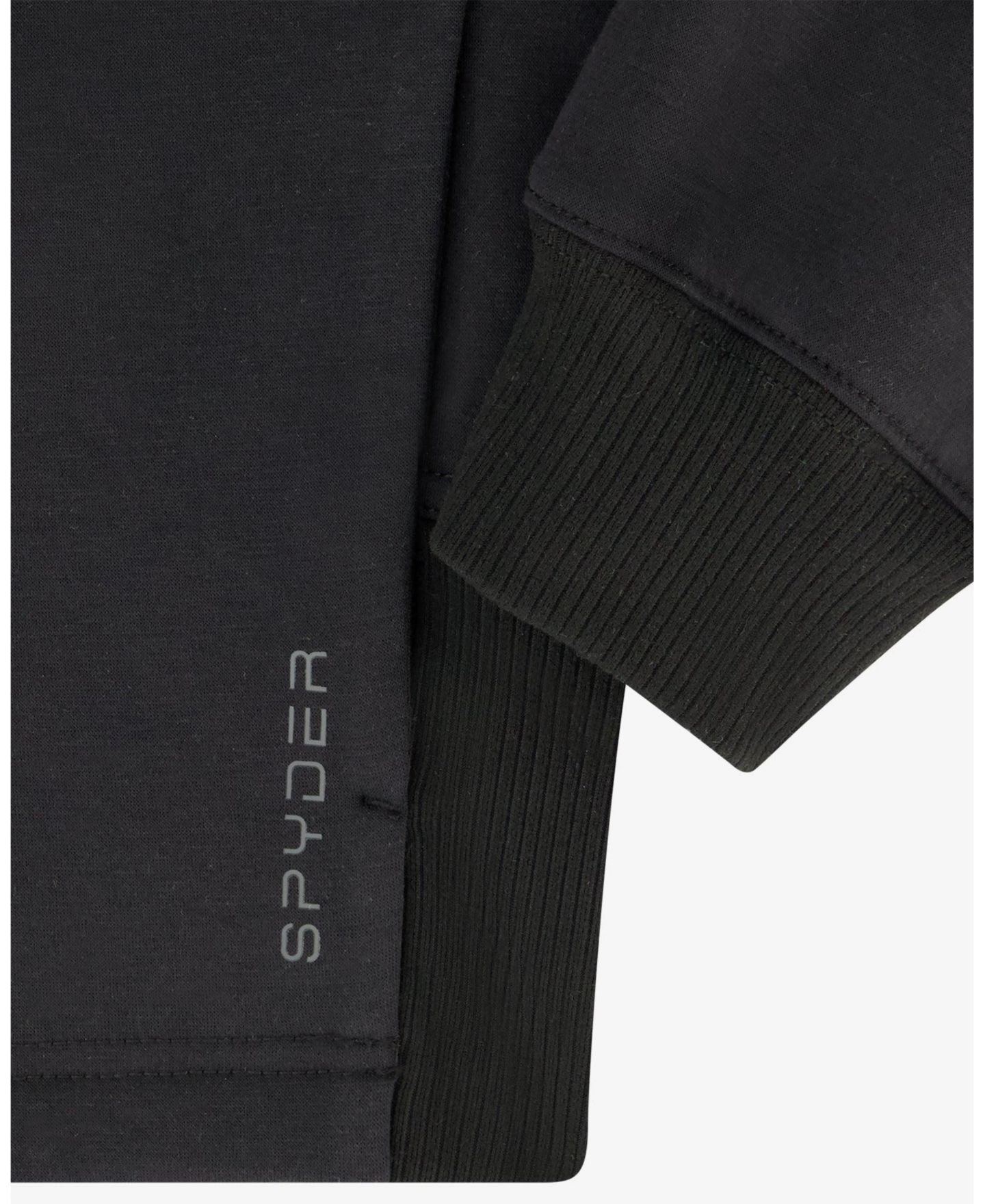 Женское худи Spyder Juniper Full-Zip Cropped Scuba-Knit, цвет: Чёрный — фото 6