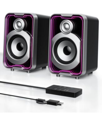 Wired 2.0 5-Mode LED Light Compact Speaker