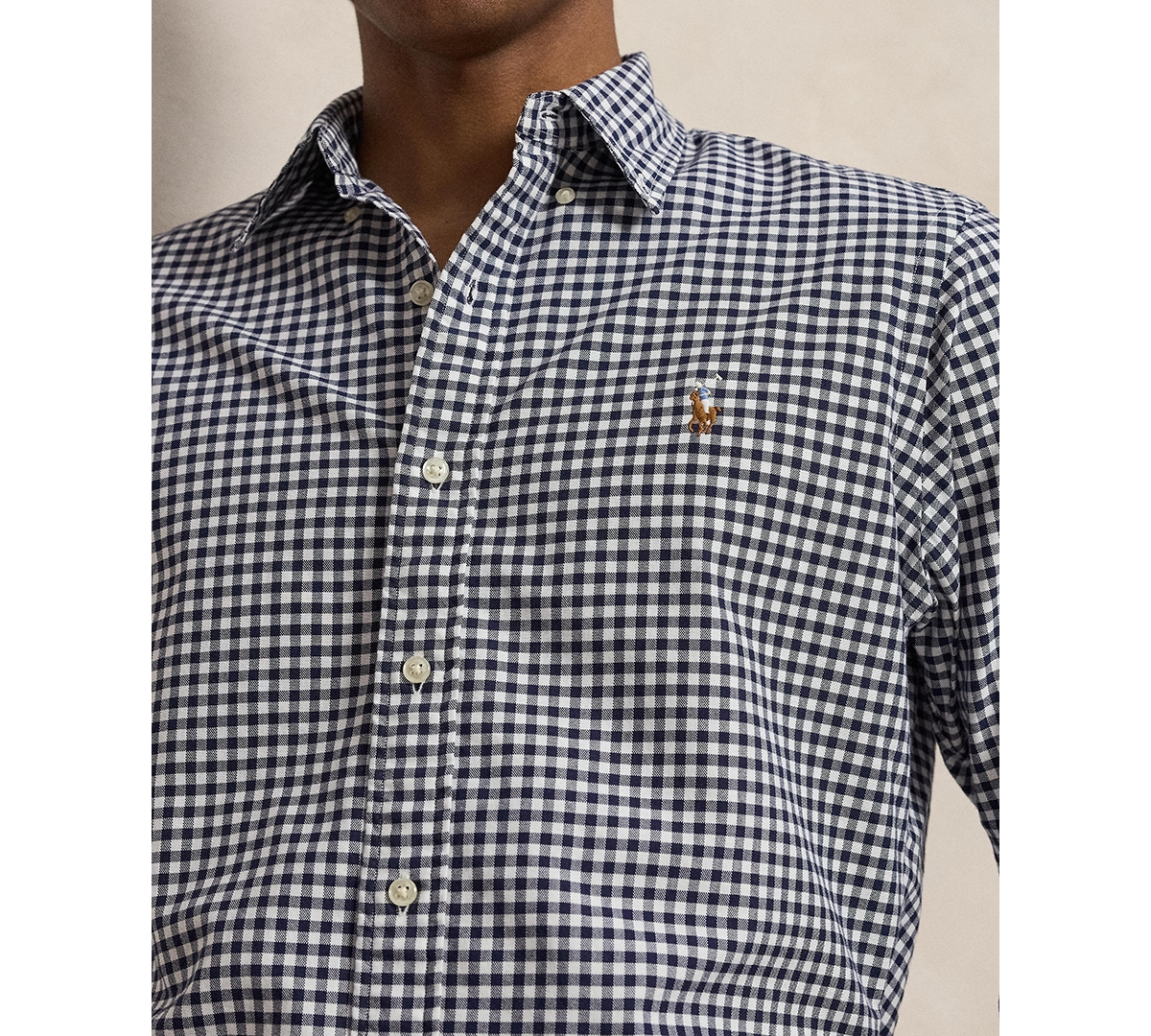 Polo Ralph Lauren Men's Custom-Fit Gingham Oxford Shirt